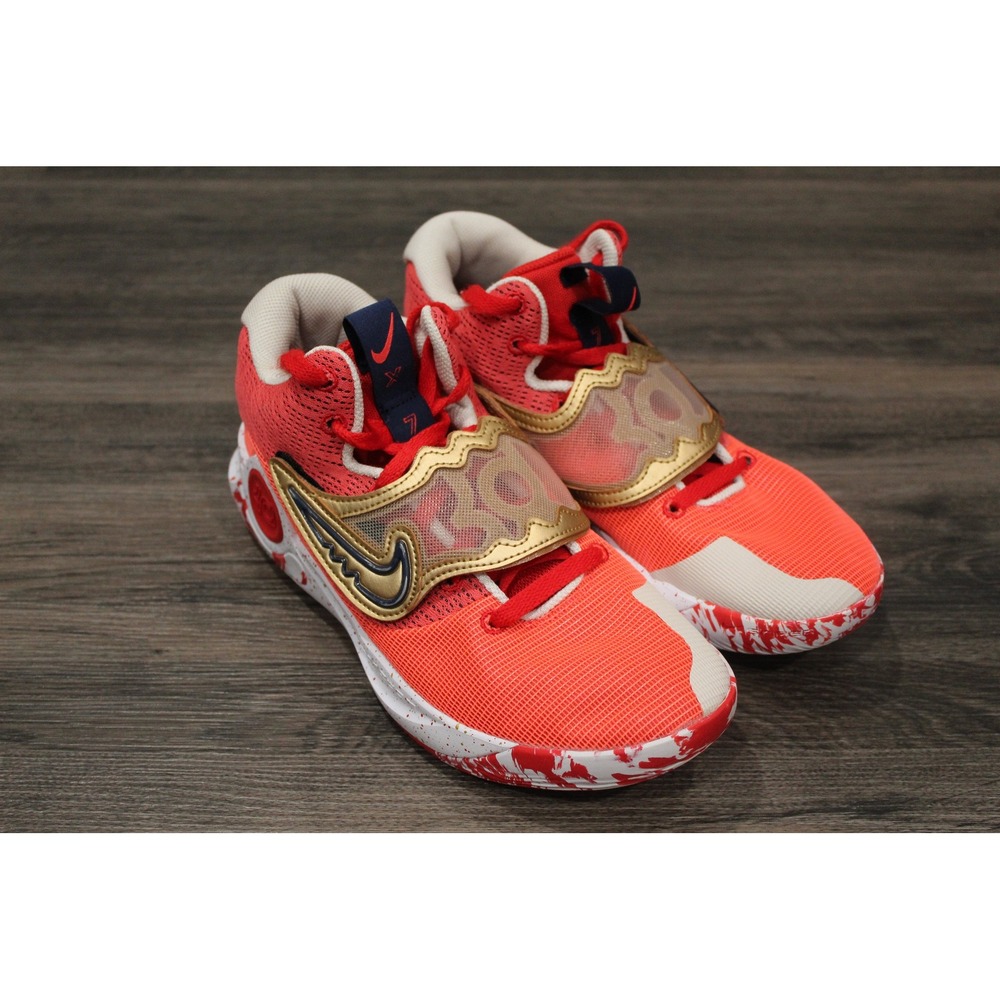 Rare Nike KD Trey 5 X‎ Basketball Shoes Sneakers University Red/Metallic Gold